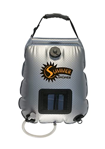 Advanced Elements Unisex-Erwachsene Solardusche 5 Gallon Summer Shower, Silber/schwarz, 22.27