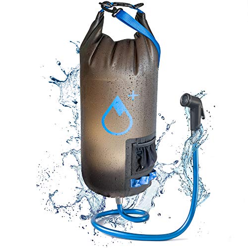 reiseregen Original PLUS – 15 Liter - Camping-Dusche – Outdoor-Drybag wasserdicht - Solar-Dusche Gartendusche